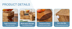 2 Pieces Detachable Modern Coffee Table Side Table Set