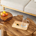 2 Pieces Detachable Modern Coffee Table Side Table Set