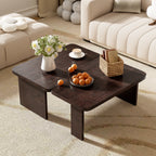 2 Pieces Modern Minimalist Rectangle Coffee Table Set
