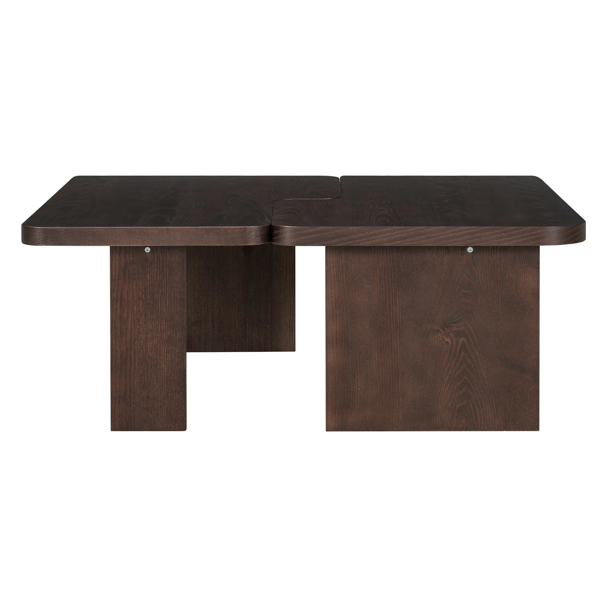 2 Pieces Modern Minimalist Rectangle Coffee Table Set