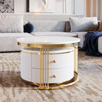 2 Pieces Modern Nesting Coffee Table Set
