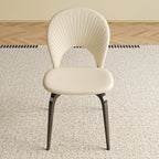 2 Pieces Modern PU Leather Dining Chair Set