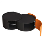 2 Pieces Modern Round Nesting Coffee Table Set