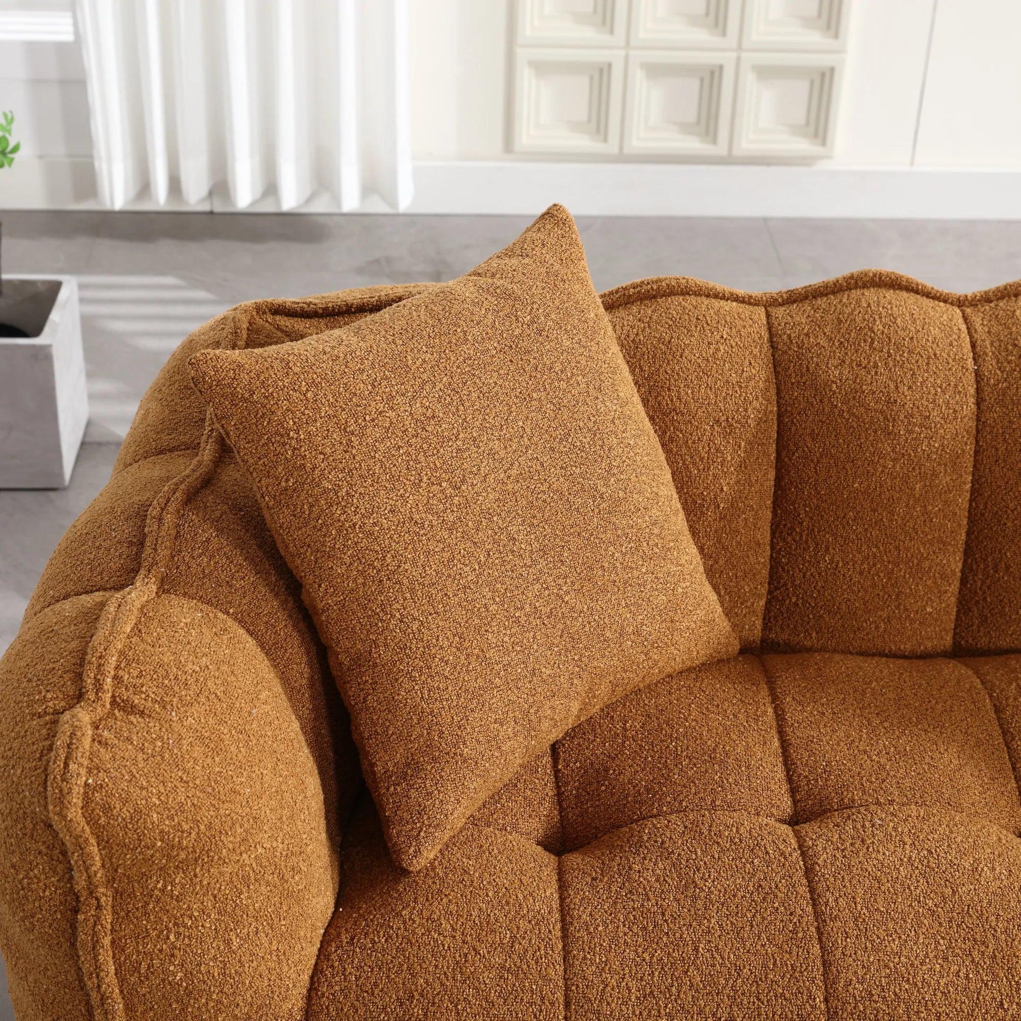 2 Seater Soft Beanbag Sofa Chair with High Resilience Foam