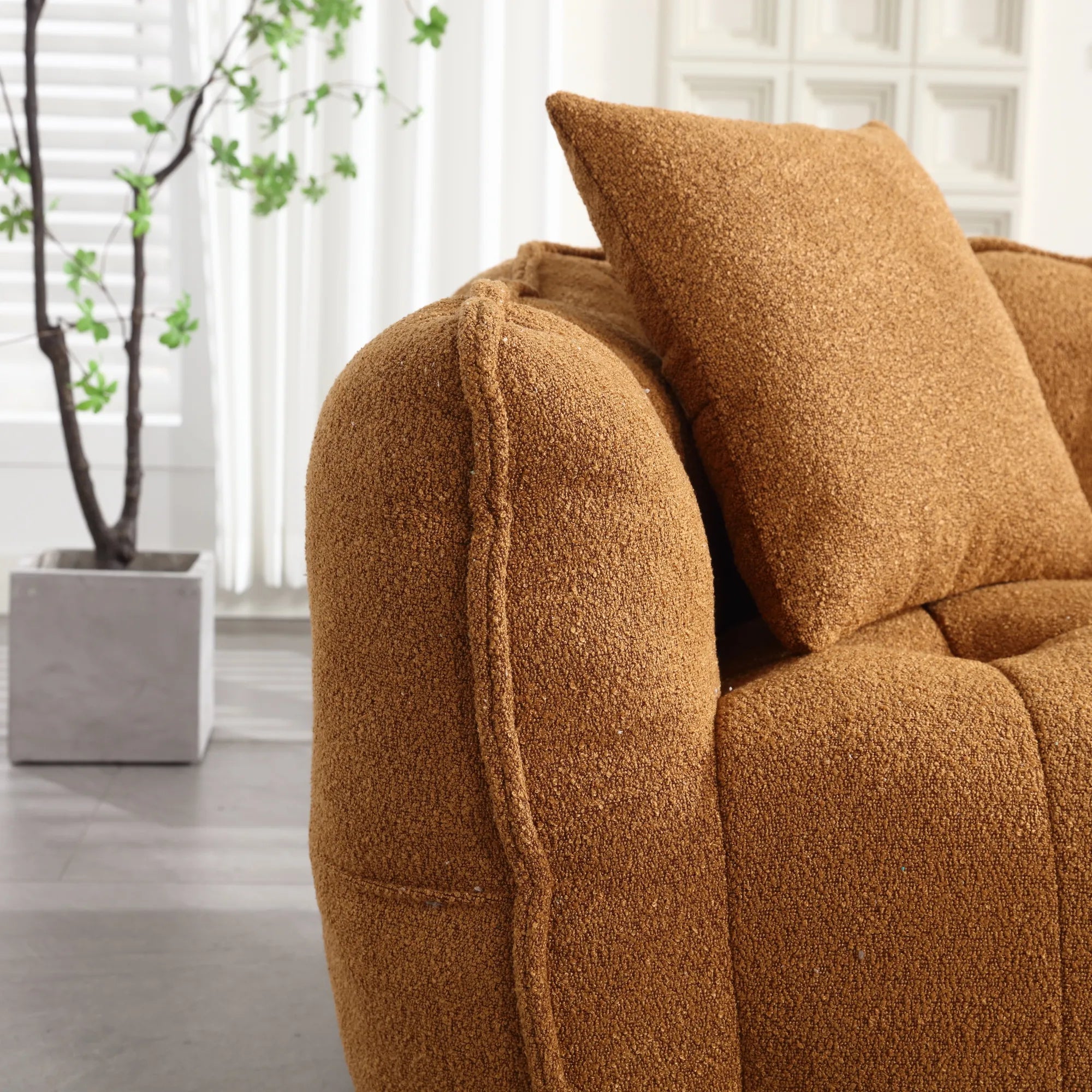 2 Seater Soft Beanbag Sofa Chair with High Resilience Foam