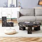 2 Pieces Detachable Modern Coffee Table Side Table Set