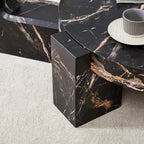 2 Pieces Detachable Modern Coffee Table Side Table Set