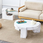 2 Pieces Detachable Modern Coffee Table Side Table Set