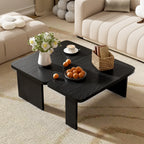 2 Pieces Modern Minimalist Rectangle Coffee Table Set