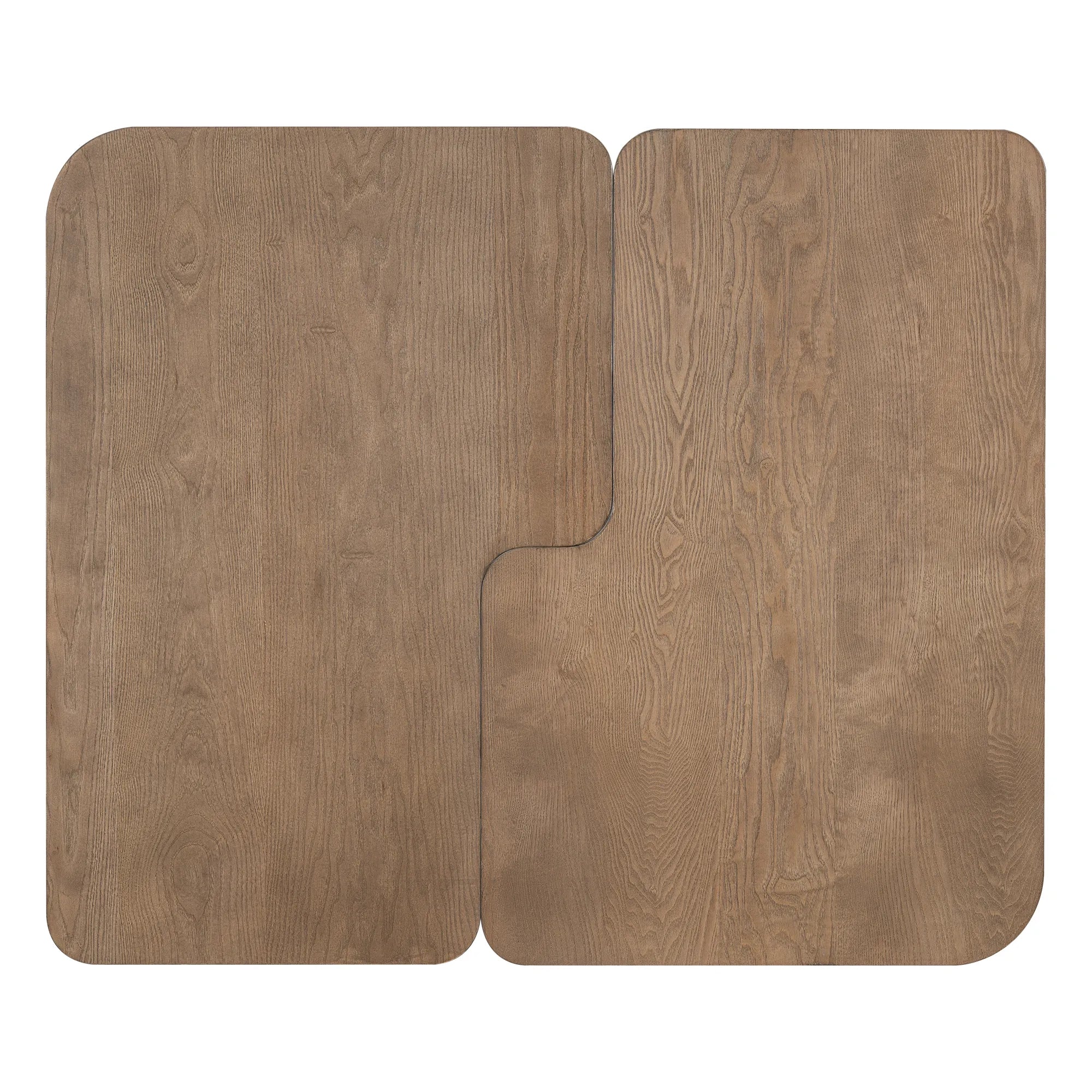 2 Pieces Modern Minimalist Rectangle Coffee Table Set