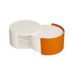 2 Pieces Modern Round Nesting Coffee Table Set