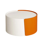 2 Pieces Modern Round Nesting Coffee Table Set