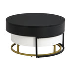 2-Piece Round Nesting Coffee Table Set with Lift-Top Storage