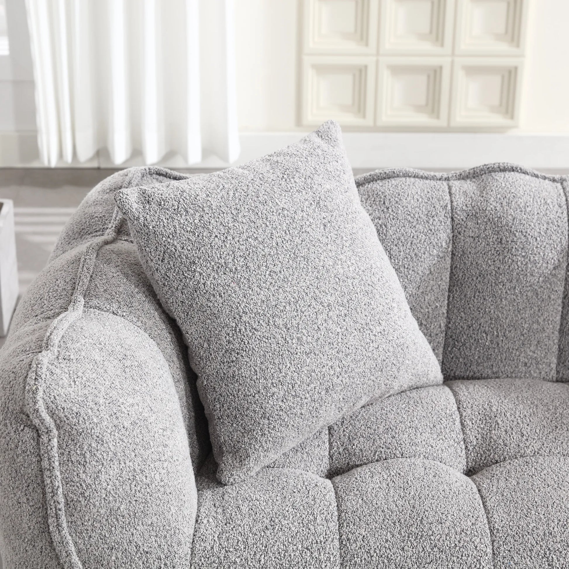 2 Seater Soft Beanbag Sofa Chair with High Resilience Foam