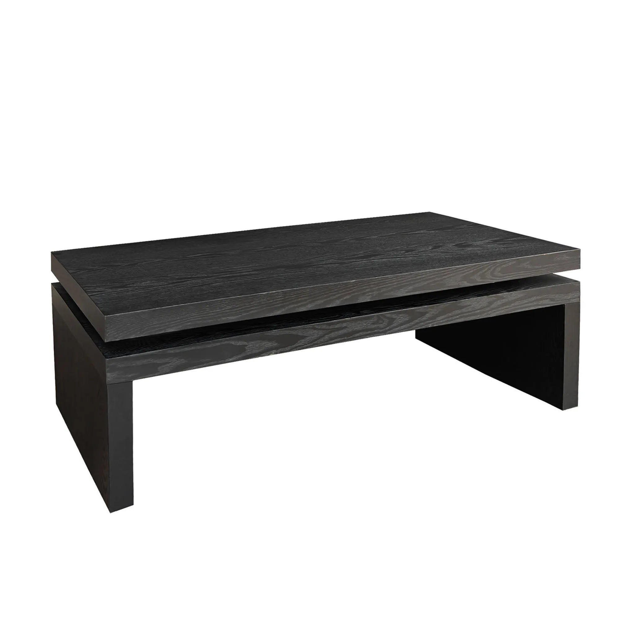 2 Tier Rustic Farmhouse Natural Wood Coffee Table