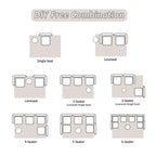 3-Seat Modular Convertible Floor Sofa Bed