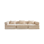3-Seat Modular Convertible Floor Sofa Bed