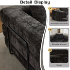 3-Seat Modular Convertible Floor Sofa Bed