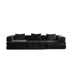 3-Seat Modular Convertible Floor Sofa Bed