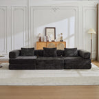 3-Seat Modular Convertible Floor Sofa Bed