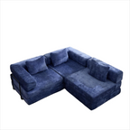 3-Seat Modular Convertible Floor Sofa Bed
