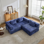 3-Seat Modular Convertible Floor Sofa Bed