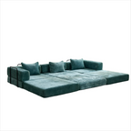 3-Seat Modular Convertible Floor Sofa Bed