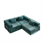 3-Seat Modular Convertible Floor Sofa Bed