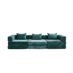 3-Seat Modular Convertible Floor Sofa Bed