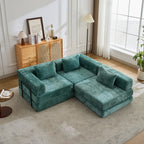 3-Seat Modular Convertible Floor Sofa Bed