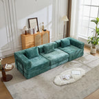 3-Seat Modular Convertible Floor Sofa Bed