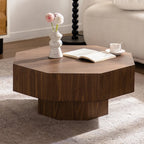 30.5” Octagonal Walnut Coffee Table