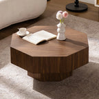 30.5” Octagonal Walnut Coffee Table