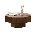 30.5” Octagonal Walnut Coffee Table