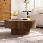 30.5” Round Walnut Coffee Table