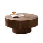 30.5” Round Walnut Coffee Table
