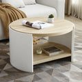 31" Modern Minimalist Round Coffee Table