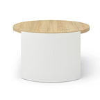 31" Modern Minimalist Round Coffee Table