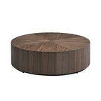 35" Modern Round Drum Coffee Table
