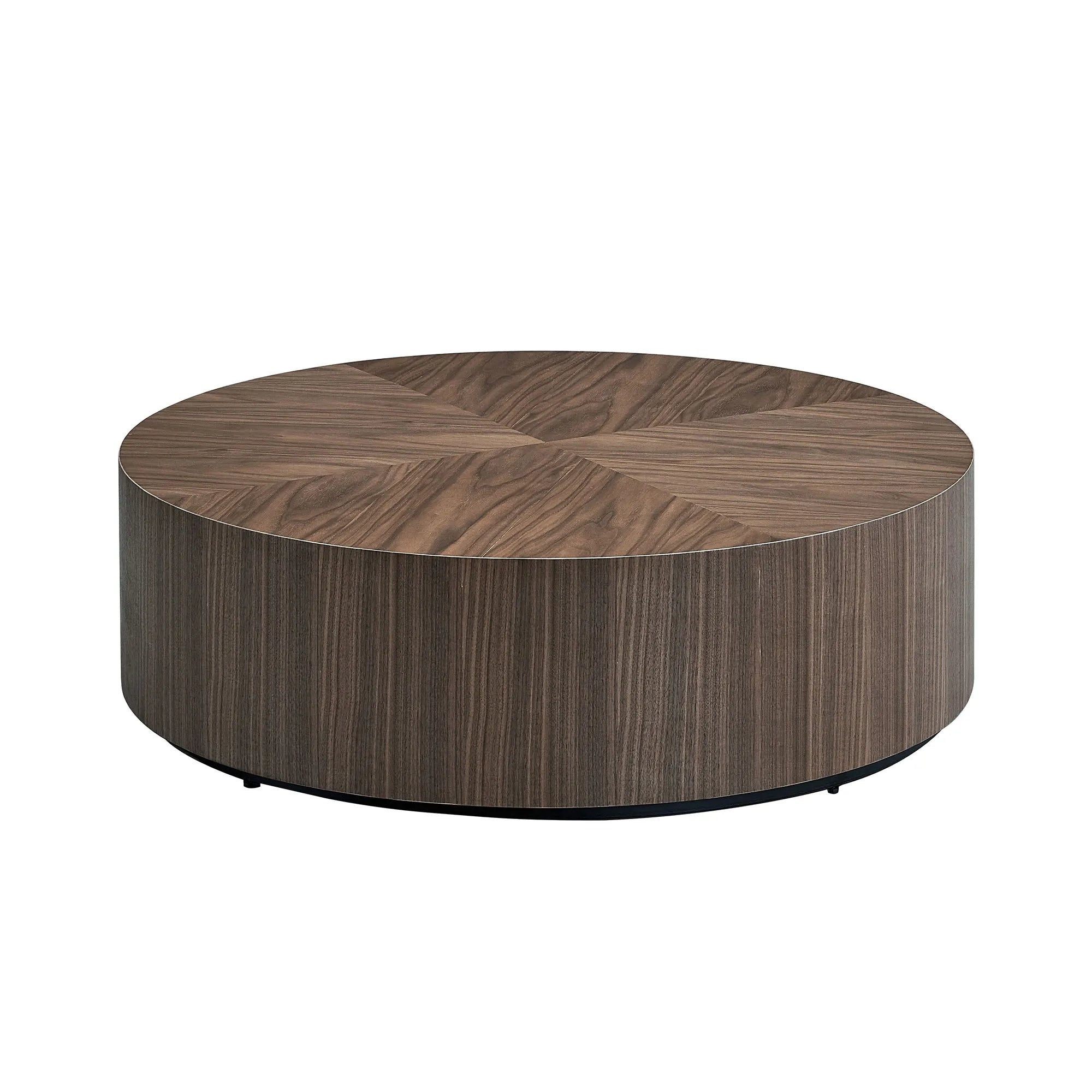 35" Modern Round Drum Coffee Table