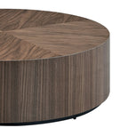 35" Modern Round Drum Coffee Table
