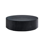 35" Modern Round Drum Coffee Table