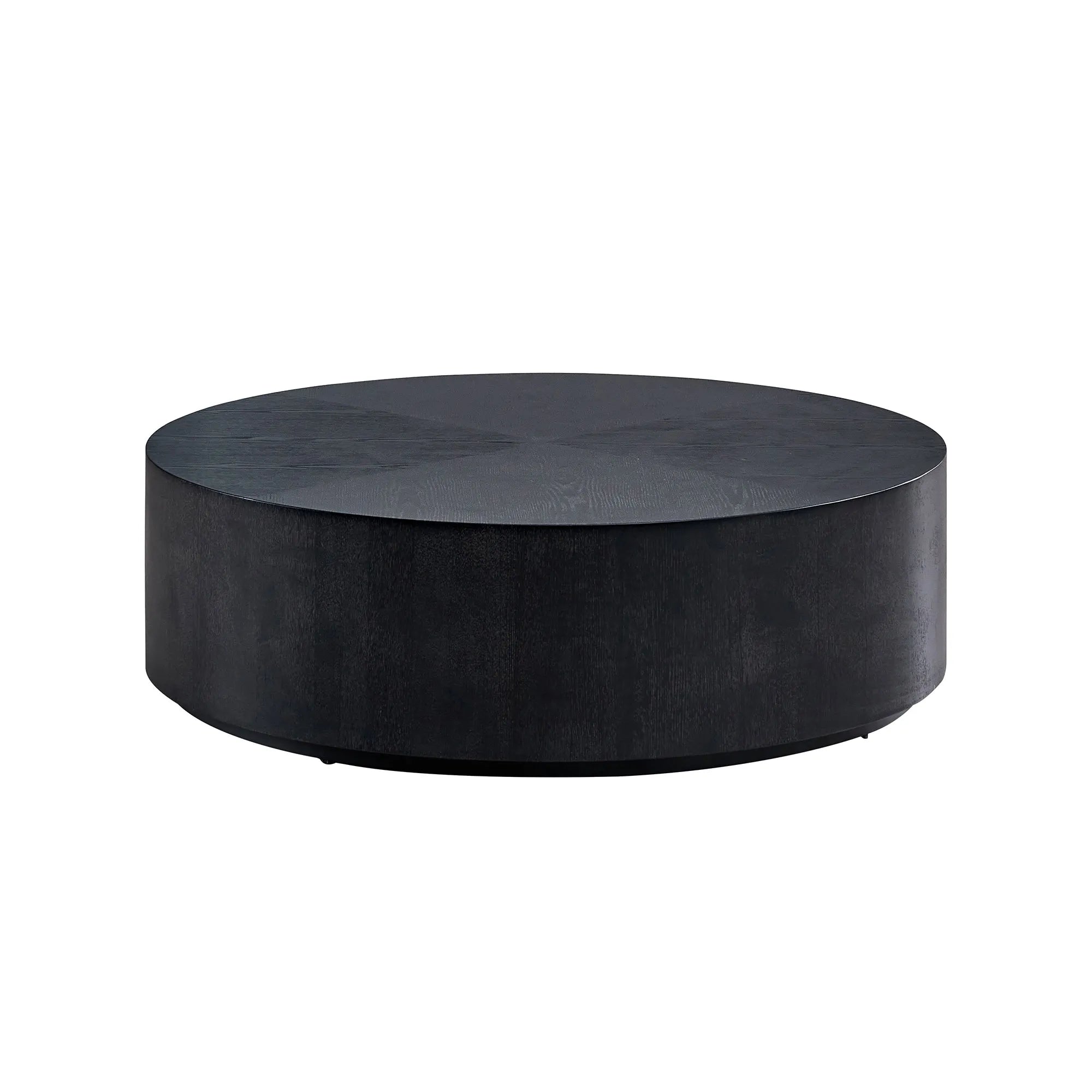35" Modern Round Drum Coffee Table