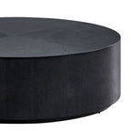 35" Modern Round Drum Coffee Table