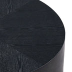 35" Modern Round Drum Coffee Table