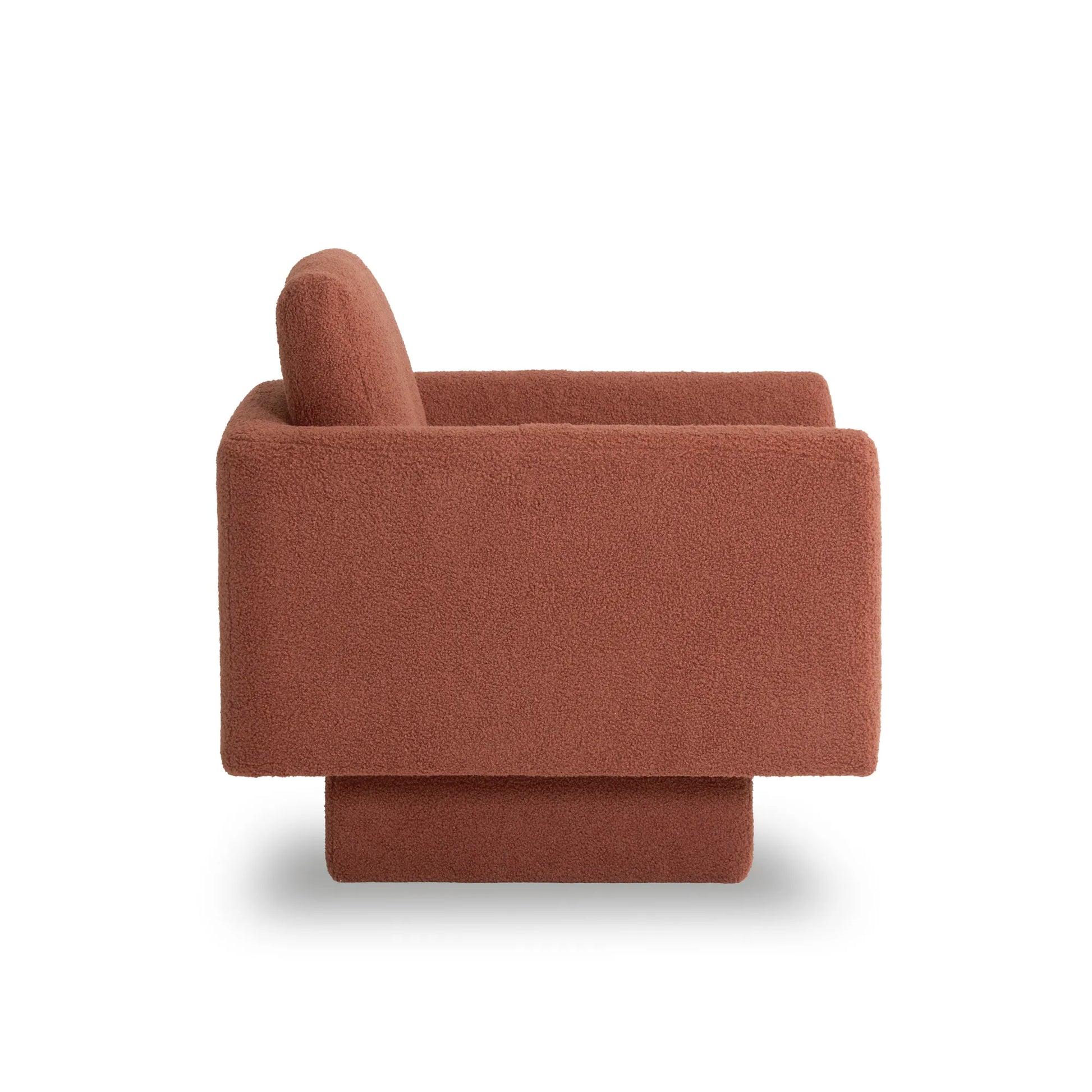 360° Modern Comfy Swivel Accent Chair Armchair with Teddy Sherpa Boucle Fabric