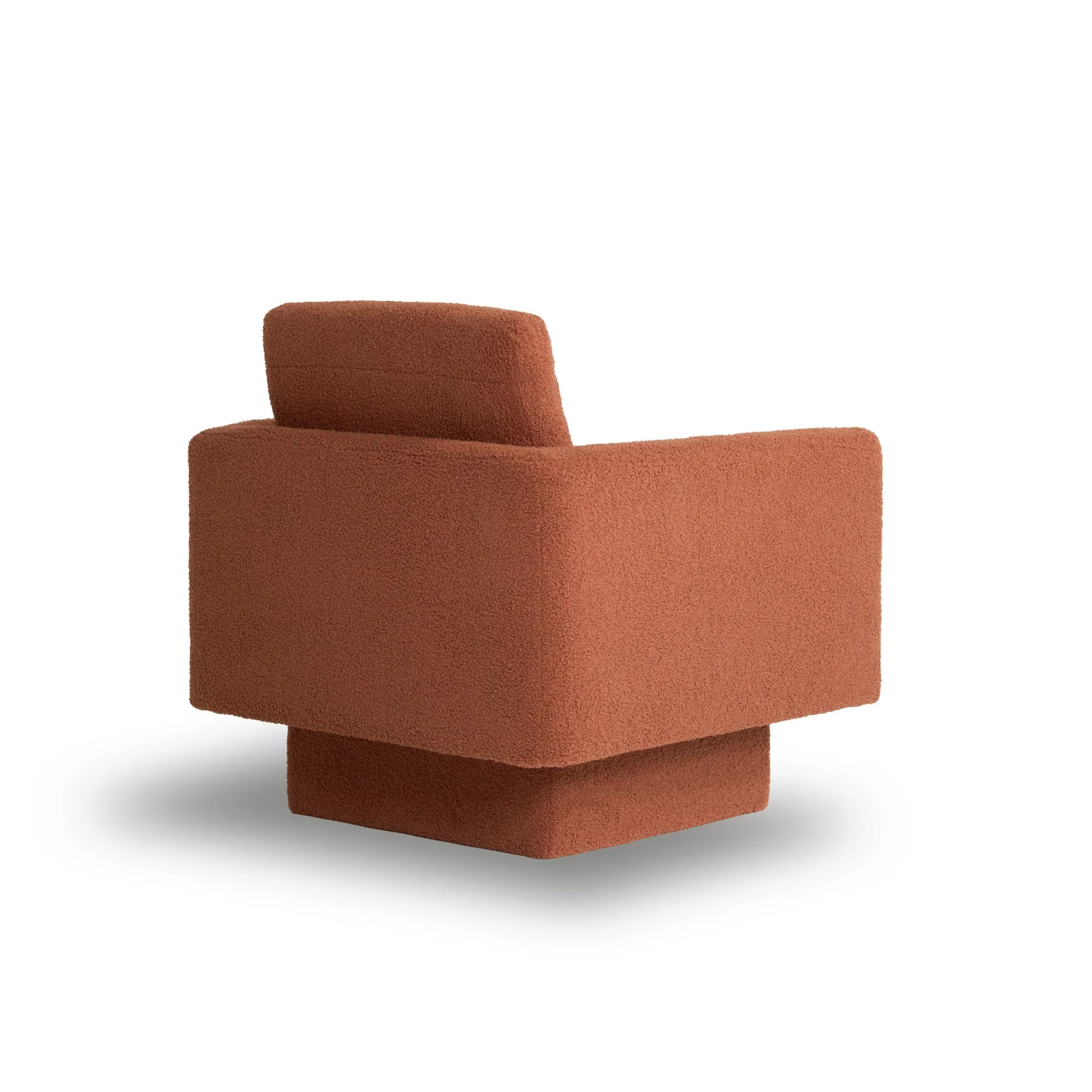 360° Modern Comfy Swivel Accent Chair Armchair with Teddy Sherpa Boucle Fabric