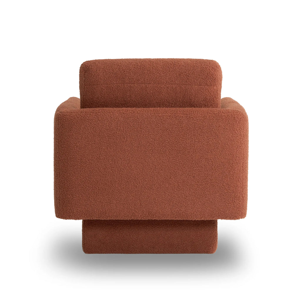 360° Modern Comfy Swivel Accent Chair Armchair with Teddy Sherpa Boucle Fabric