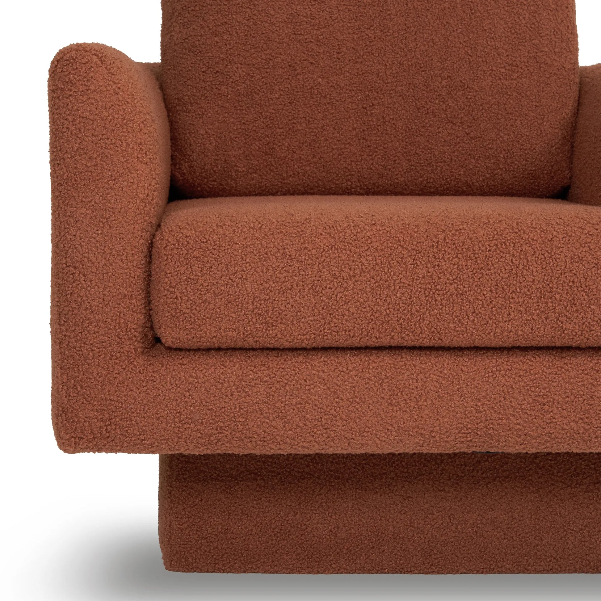 360° Modern Comfy Swivel Accent Chair Armchair with Teddy Sherpa Boucle Fabric