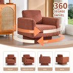 360° Swivel Modern Accent Chair with Teddy Sherpa Fabric
